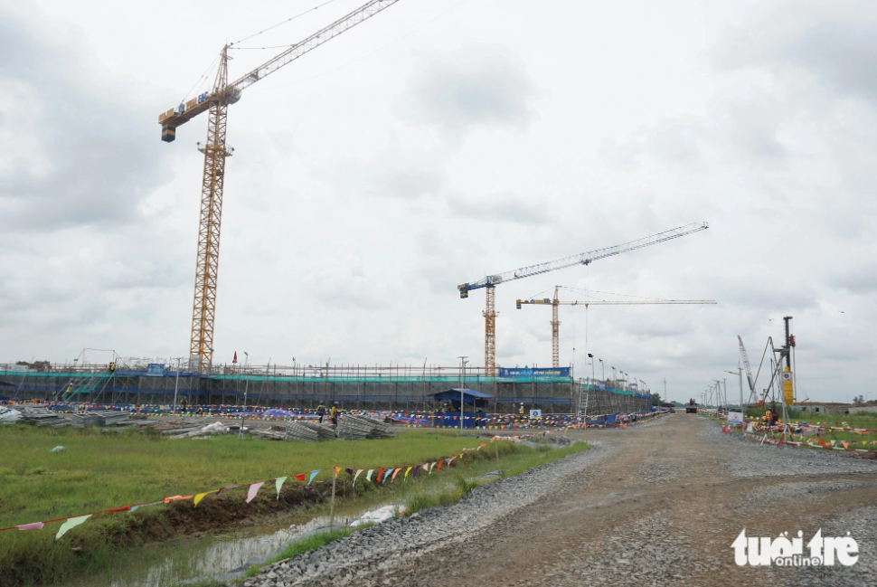 The wastewater treatment plant project in Thu Duc City under Ho Chi Minh City was estimated to cost US$235.1 million. Photo: Duc Phu / Tuoi Tre