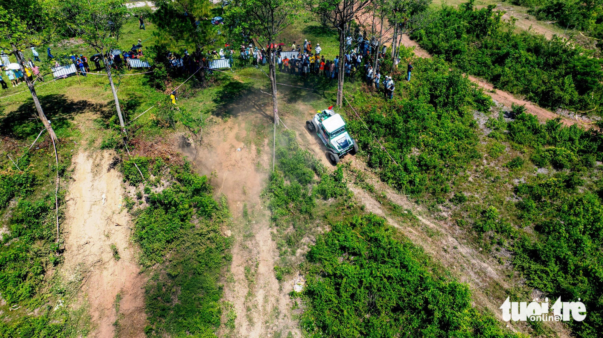 A course at the Victory Challenge Sailun Cup 2024 off-road racing tournament in Hue City, located in Thua Thien-Hue Province, central Vietnam, June 21, 2024. Photo: Le Dinh Hoang / Tuoi Tre