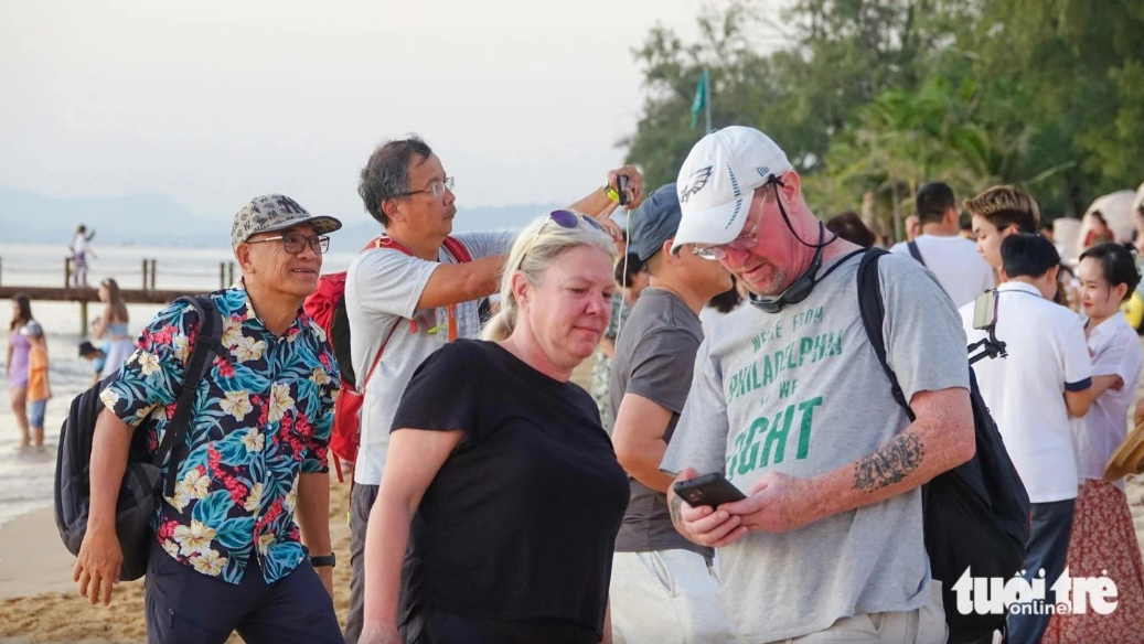 International tourists visit Phu Quoc Island off Kien Giang Province, southern Vietnam.