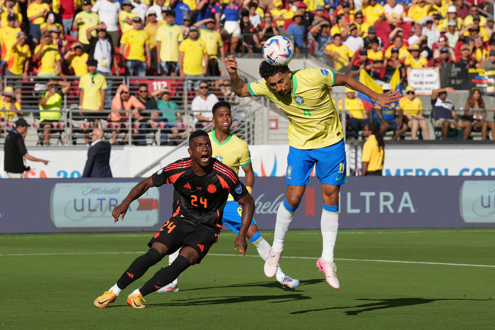Brazil into Copa quarters after 1-1 draw with Colombia