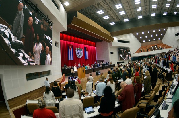 The National Assembly of People's Power of Cuba paid a minute's silence in memory of Vietnamese Party General Secretary Nguyen Phu Trong during its sitting on July 19, 2024 (local time). Photo: National Assembly of People's Power of Cuba