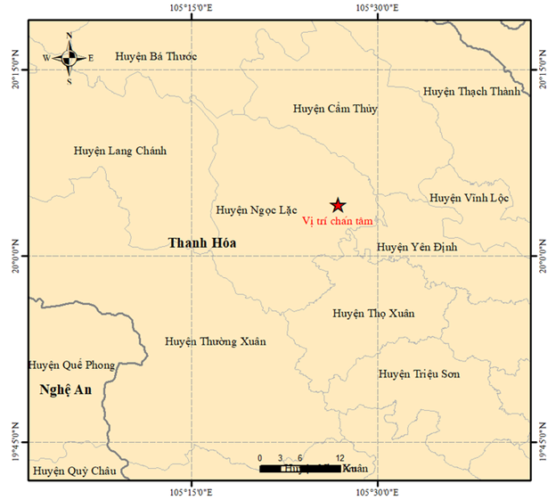 Magnitude-4.1 earthquake jolts north-central Vietnamese province