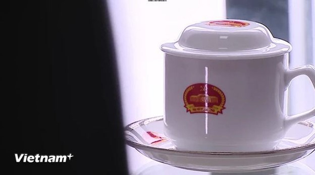 The tea cup that Party General Secretary Nguyen Phu Trong used when he was alive.