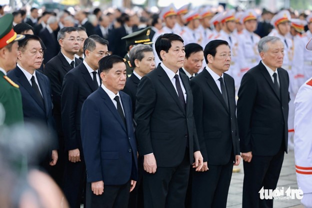 The delegation of the Central Steering Committee for Anti-Corruption. Photo: Nguyen Khanh / Tuoi Tre