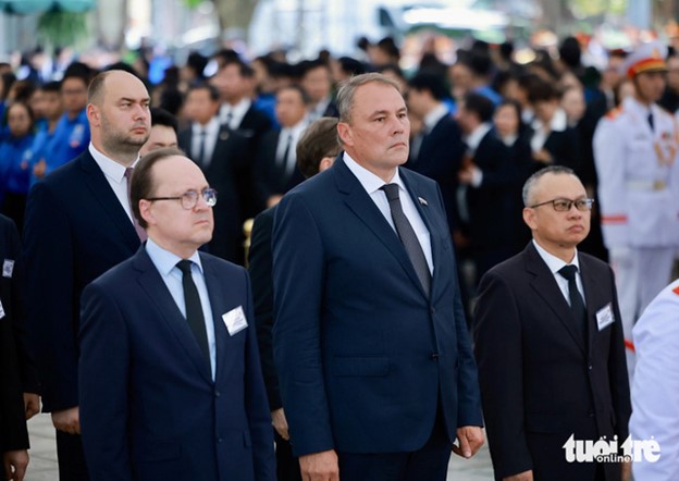 The delegation of Russia. Picture taken in Hanoi, July 25, 2024. Photo: Nguyen Khanh / Tuoi Tre