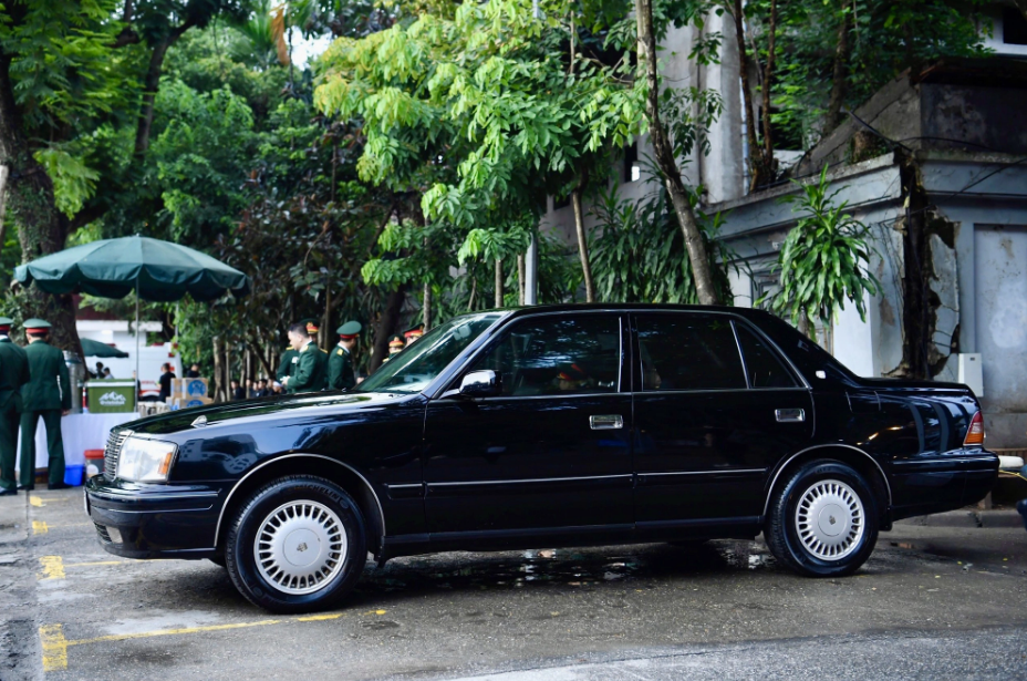 A car used to carry Vietnam’s Party General Secretary Nguyen Phu Trong. Photo: Tuan Huy / Tuoi Tre