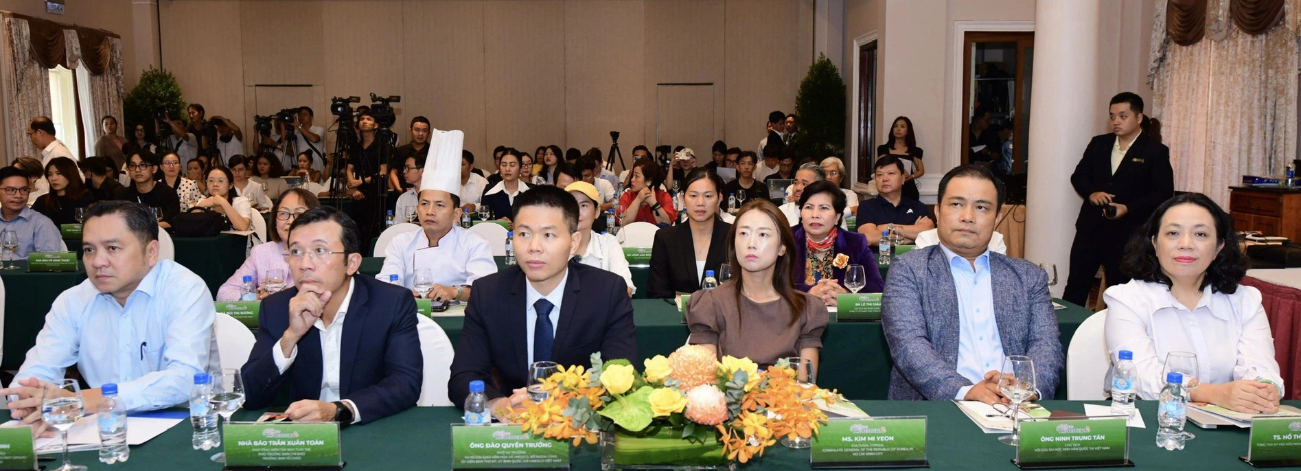 Delegates attend a press conference held in Ho Chi Minh City on July 29, 2024 to announce the 'Vietnam Phở Festival 2024', scheduled to take place from October 5 to 6 in Seoul, South Korea. Photo: Tuoi Tre