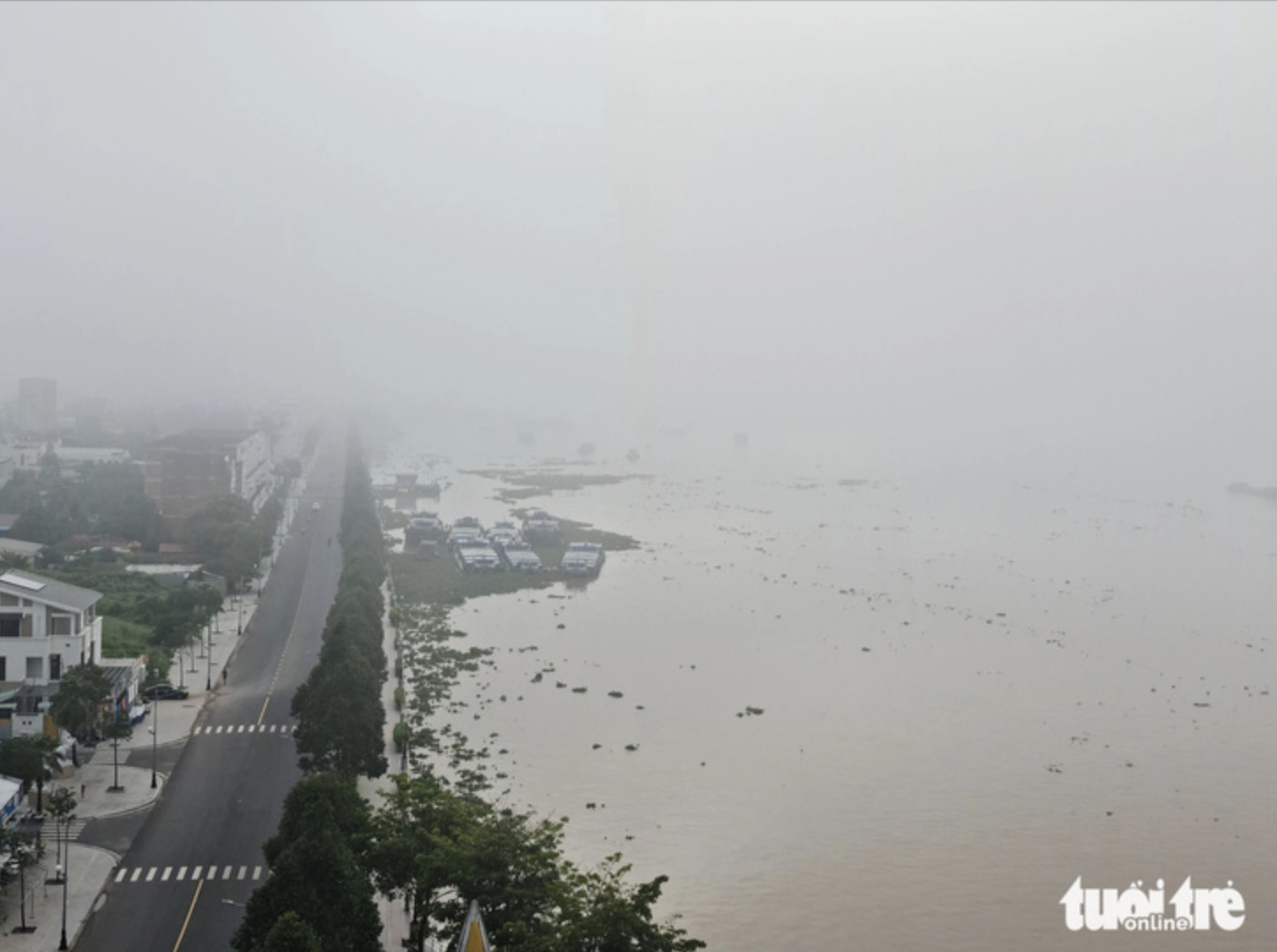 Vietnam’s Mekong Delta shrouded in thick mist