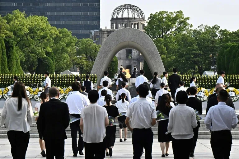 Hiroshima remembers A-bomb victims as 'global tragedies' unfold