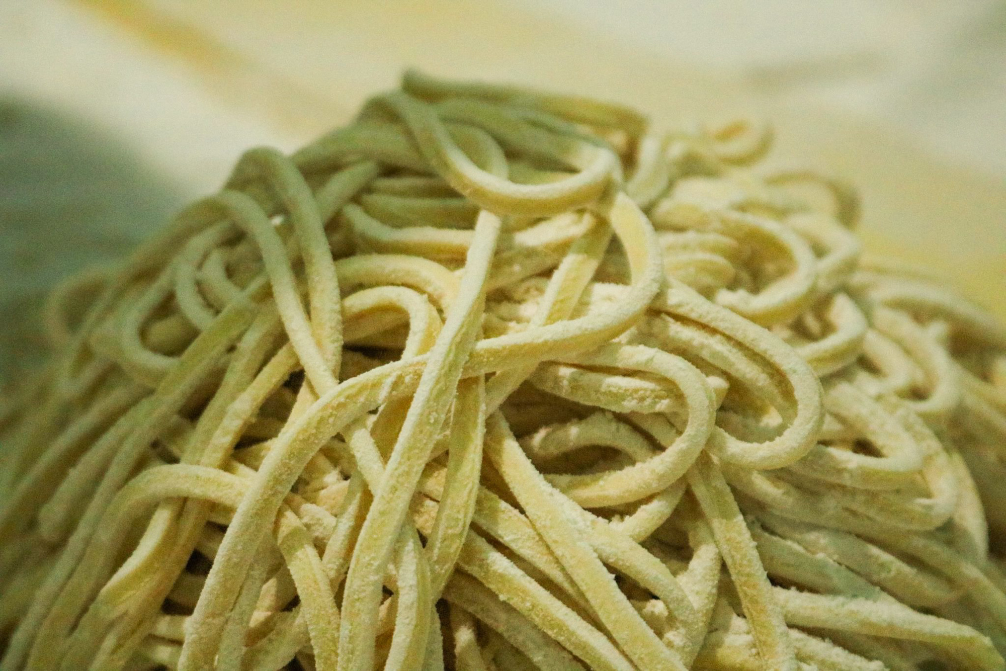 Noodles are handmade at Mrs. Ho’s shop in Binh Duong Province, southern Vietnam. Photo: Dang Khuong / Tuoi Tre