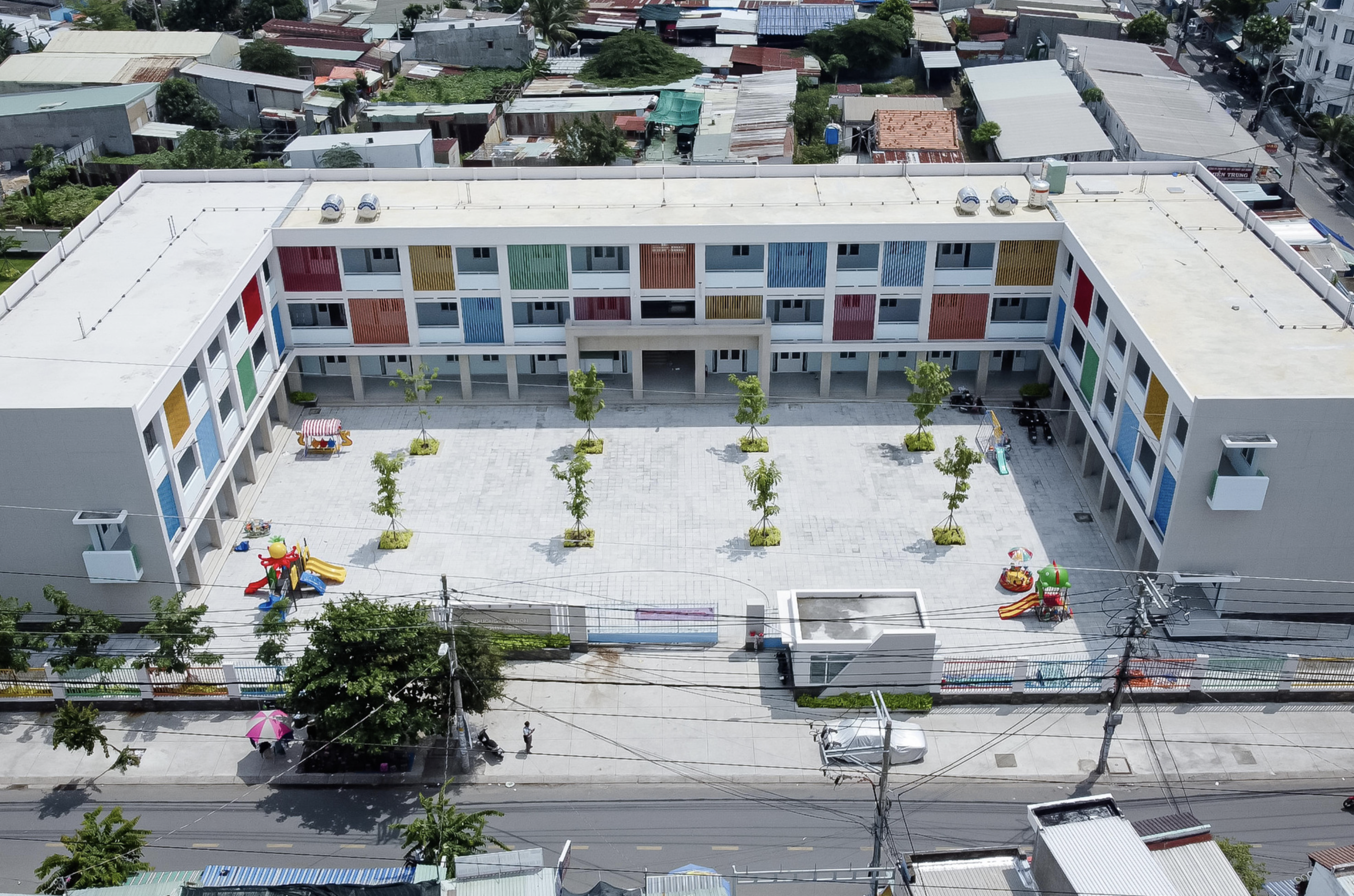 Nguyet Que Kindergarten in Binh Hung Hoa A Ward features 20 rooms and will accommodate 500 children in the ward and the neighboring areas. Photo: Supplied