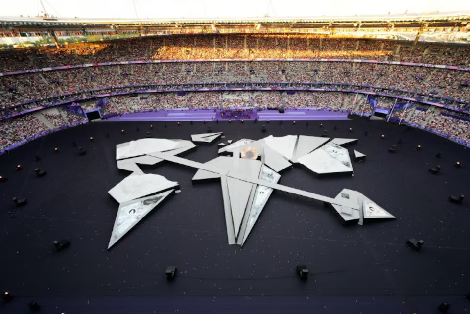 [11/12]Paris 2024 Olympics - Ceremonies - Paris 2024 Closing Ceremony - Stade de France, Saint-Denis, France - August 11, 2024. General view during the closing ceremony. Photo: Reuters