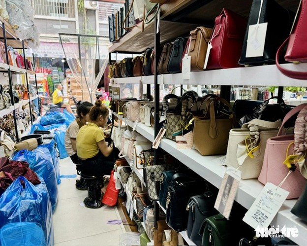 Many Chinese traders in Hekou, which borders Lao Cai Province, have large warehouses and showrooms. Photo: Bong Mai / Tuoi Tre