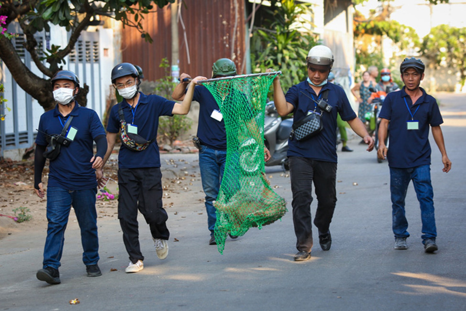 A stray dog catching team in Ho Chi Minh City. Photo: Phuong Quyen / Tuoi Tre