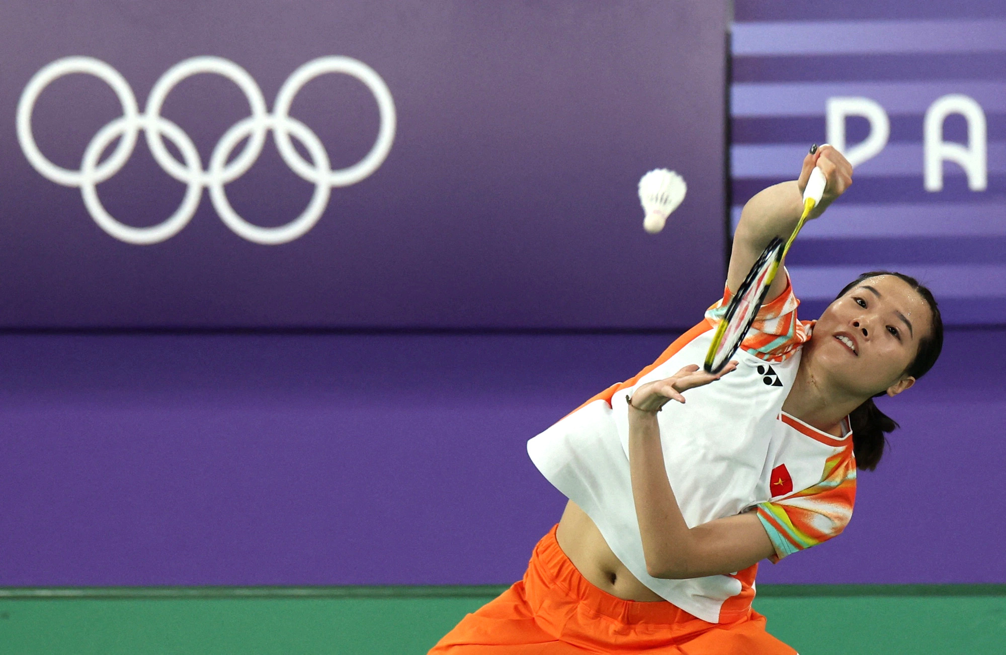 Vietnamese badminton player Nguyen Thuy Linh. Photo: Reuters