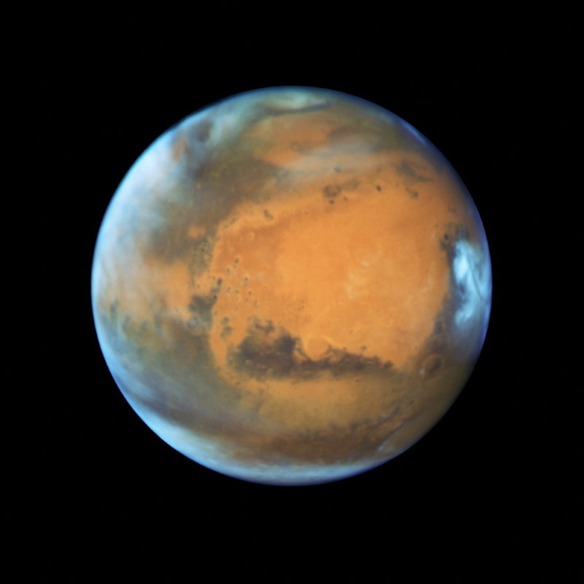 The planet Mars is shown in this NASA Hubble Space Telescope view taken May 12, 2016. Photo: Reuters