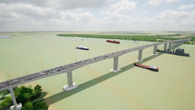 An artist’s impression of the Nhon Trach Bridge. Photo: My Thuan Project Management Board