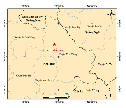 9 more earthquakes rattle Vietnam’s Kon Tum