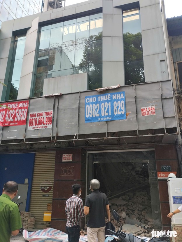 Broken concrete slabs at the scene. Photo: Supplied