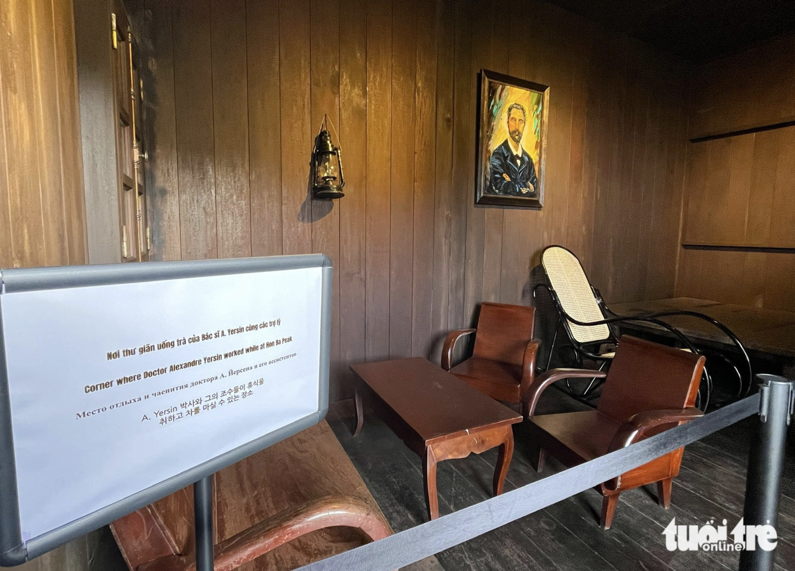 A corner of the house where Dr. Alexandre Yersin worked. Photo: Nguyen Hoang / Tuoi Tre