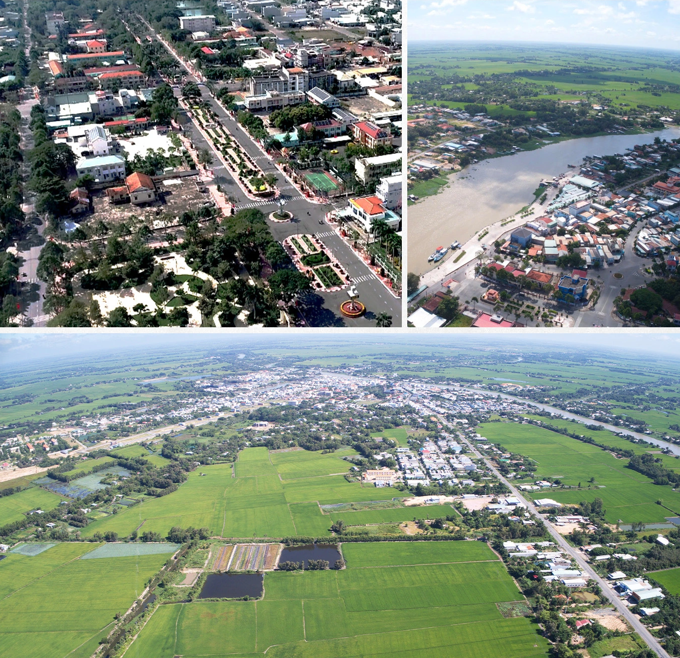 Kien Tuong Town is developing into the center of the Dong Thap Muoi area, where high tech, border economy, and eco-tourism are given priority. Photo: Long An investment promotion and support center