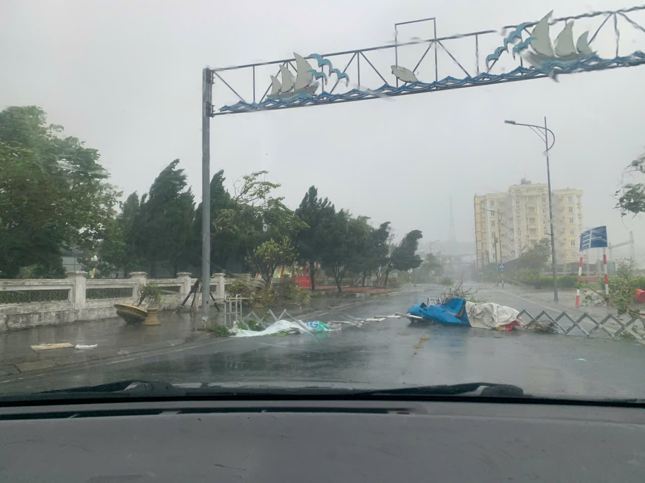 Typhoon Yagi wreaks havoc on Co To Island off Quang Ninh Province, northern Vietnam, September 7, 2024. Photo: Supplied