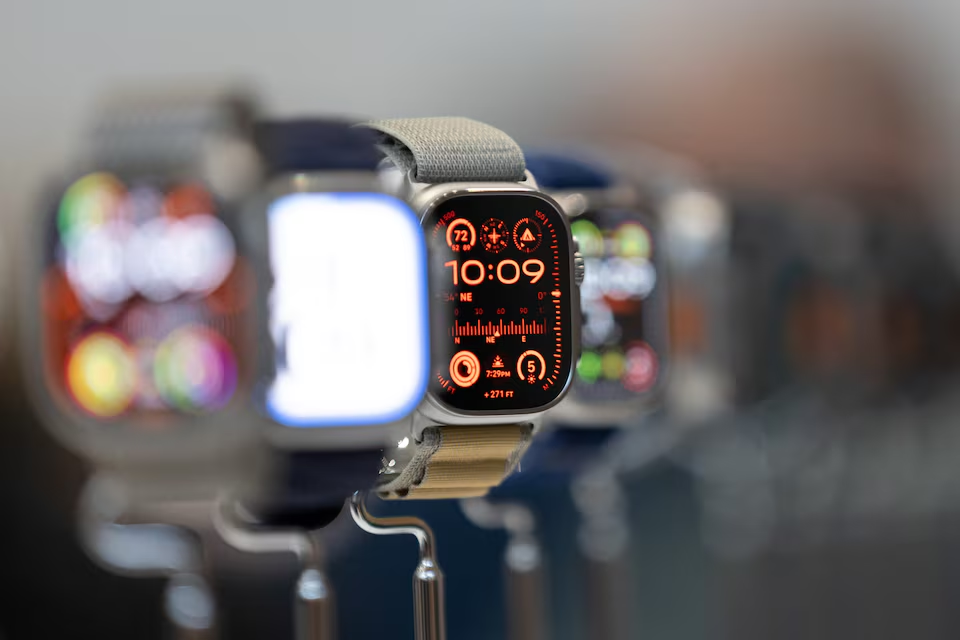 The Apple Watch Ultra 2 is showcased as Apple holds an event at the Steve Jobs Theater on its campus in Cupertino, California, U.S. September 9, 2024. Photo: Reuters