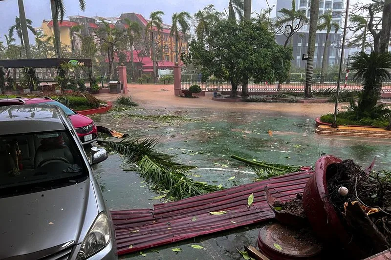 A general view of a devastated area due to the impact of Typhoon Yagi, in Do Son district, Hai Phong city, Vietnam, September 7, 2024. Photo: Reuters