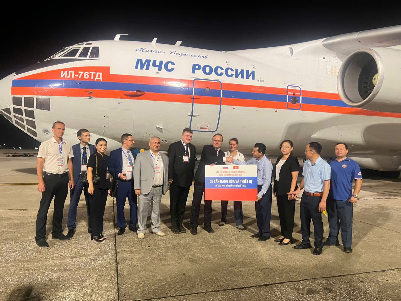 Russian typhoon relief aid arrives in Vietnam, more support pledged by other countries, organizations