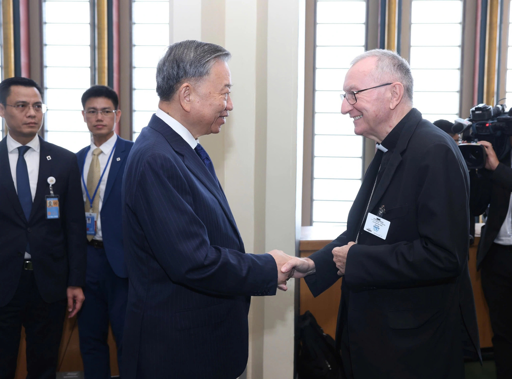 Vietnamese Party General Secretary, State President To Lam meets with Vatican Secretary of State