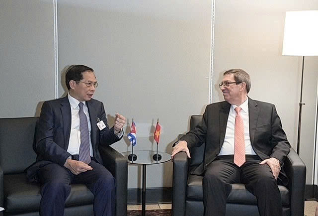 Vietnam’s Deputy PM, FM receives Cuban, Latvian, Uzbek FMs in New York