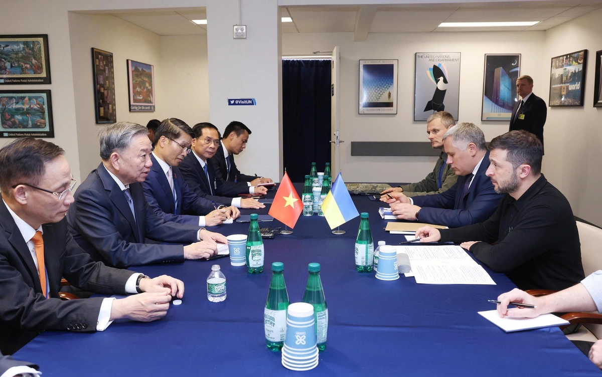 Vietnam’s Party chief, State President To Lam meets Ukrainian President, EC President in New York