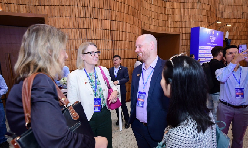 International guests at the opening ceremony of the fifth Ho Chi Minh City Economic Forum on September 25, 2024. Photo: Quang Dinh / Tuoi Tre