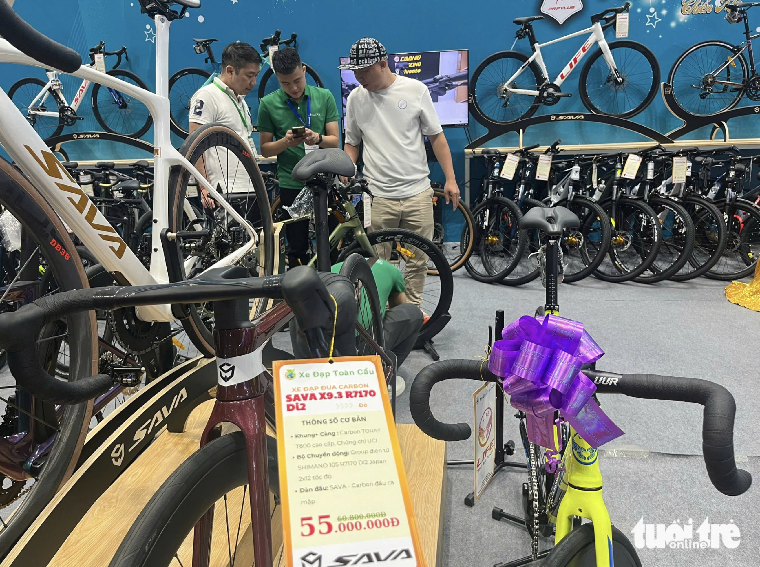 Various exotic bikes on display at Ho Chi Minh City expo