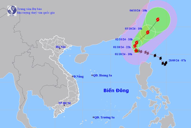 Typhoon Krathon enters East Vietnam Sea, unlikely to affect Vietnam’s mainland