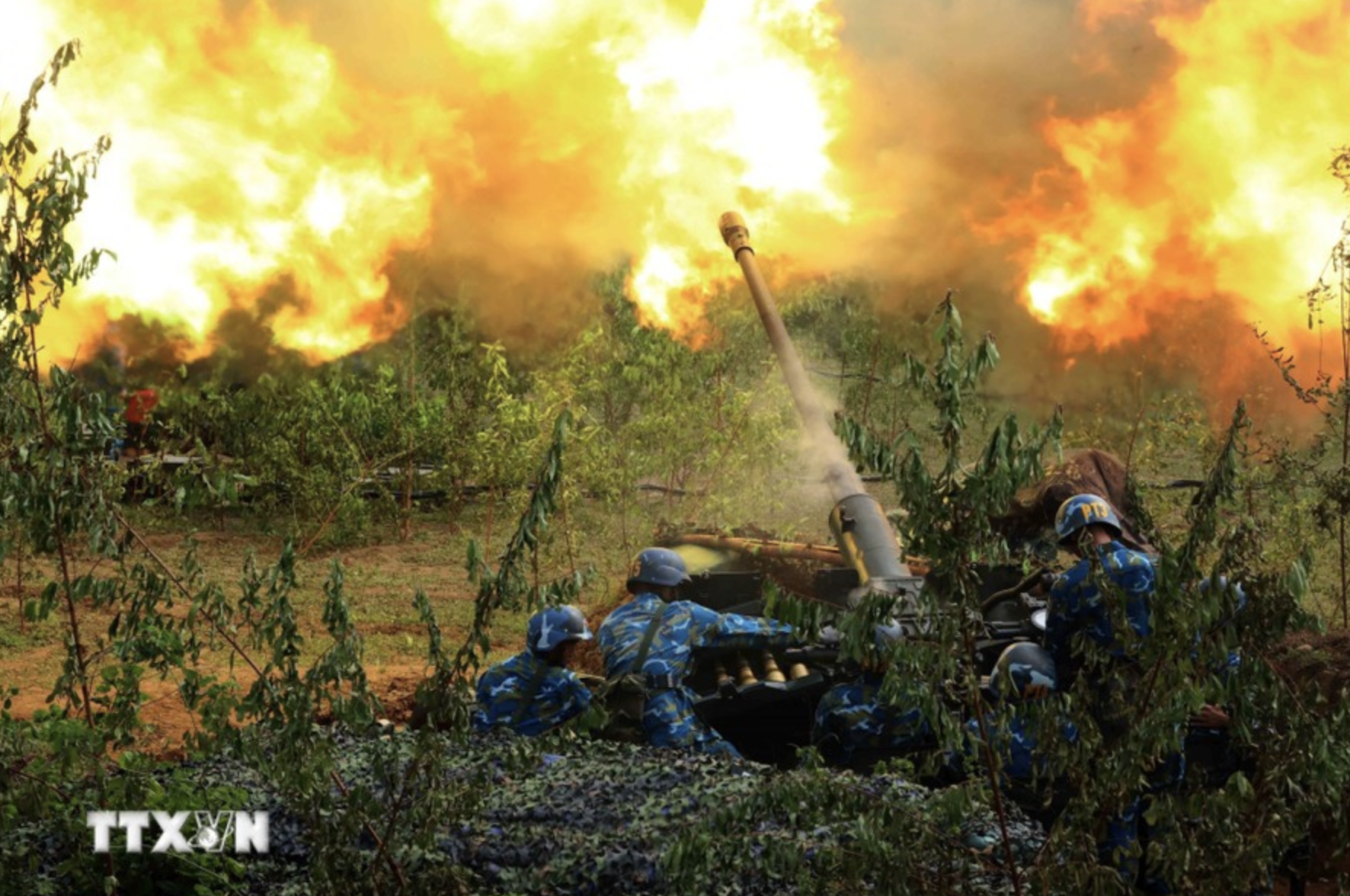 Live-fire defense drill conducted in Vietnam's Bac Giang Province