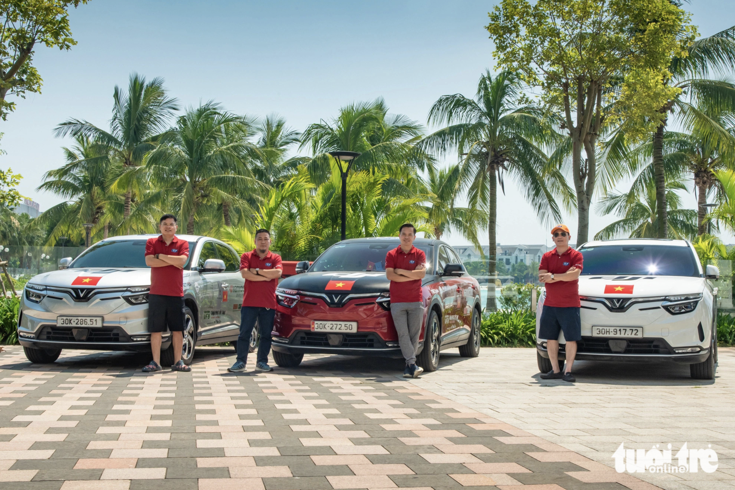 Four men will drive in a convoy of VinFast cars to conquer China’s Tibet.