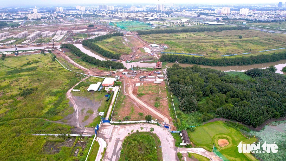 An aerial view of the long-stalled Saigon Sports City project in Ho Chi Minh City. Photo: Ngoc Hien / Tuoi Tre