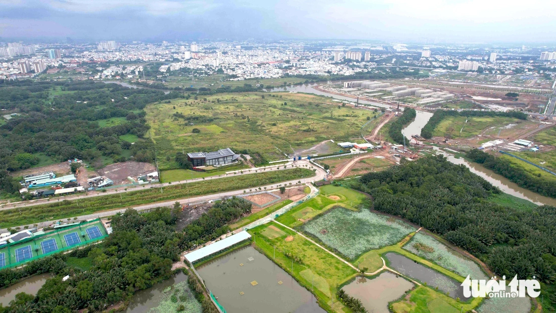 The 64-hectare Saigon Sports City project is part of the Rach Chiec sports complex project in Ho Chi Minh City. Photo: Ngoc Hien / Tuoi Tre