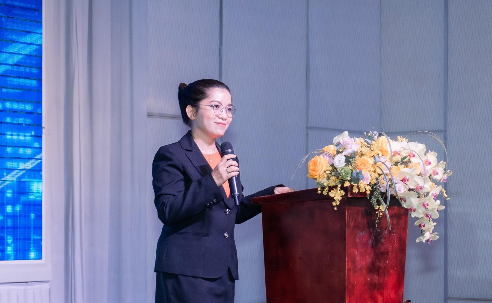 CEO of Global Care Dinh Thi Ngoc Niem speaks at the event. Photo: Global Care