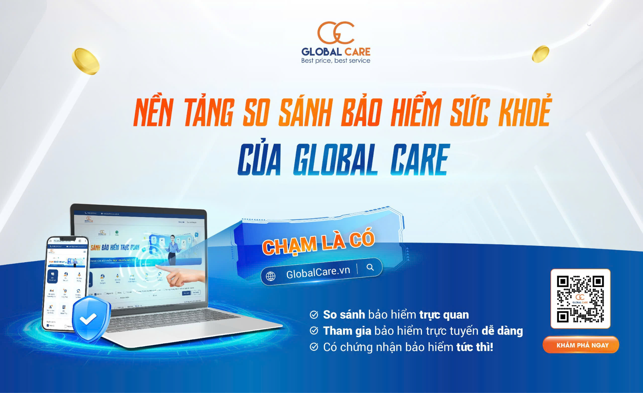 The health insurance comparison platform GlobalCare.vn. Photo: Global Care