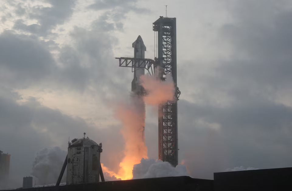 [8/8]SpaceX's next-generation Starship spacecraft atop its powerful Super Heavy rocket lifts off on its third launch from the company's Boca Chica launchpad on an uncrewed test flight, near Brownsville, Texas, U.S. March 14, 2024. Photo: Reuters