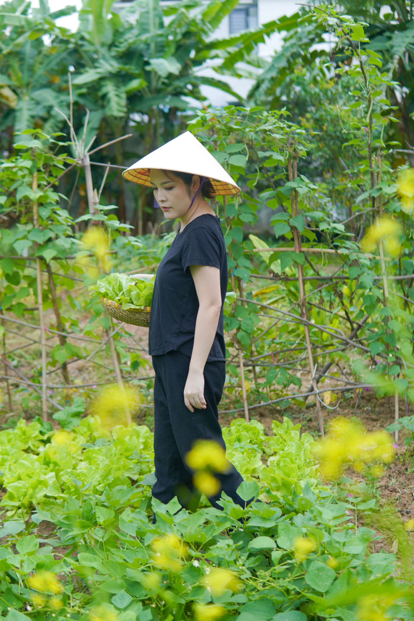 Summer Le is seen in a supplied photo taken at Nén Farm.