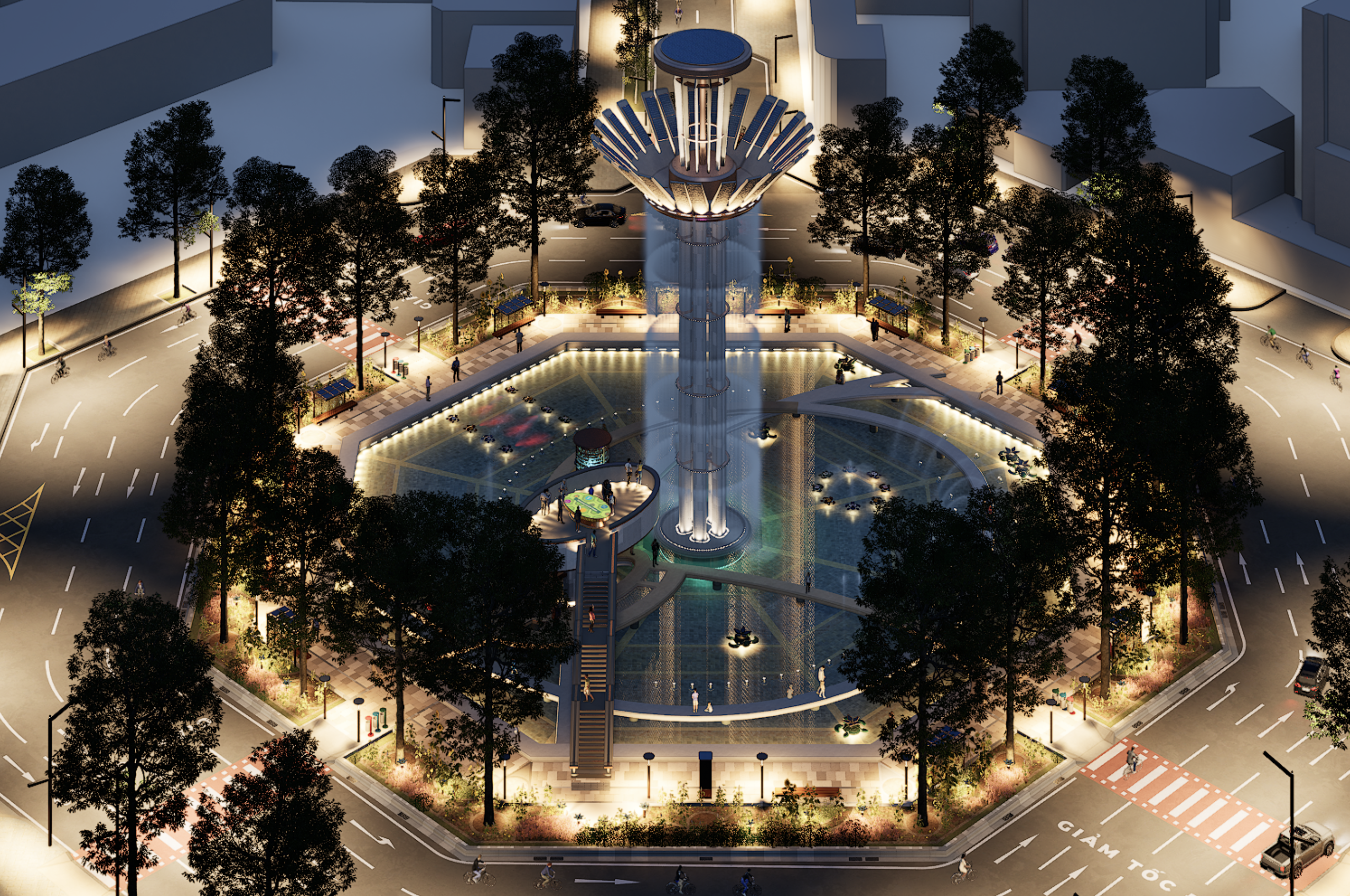 An artist’s impression of the renovated Turtle Lake in Ho Chi Minh City