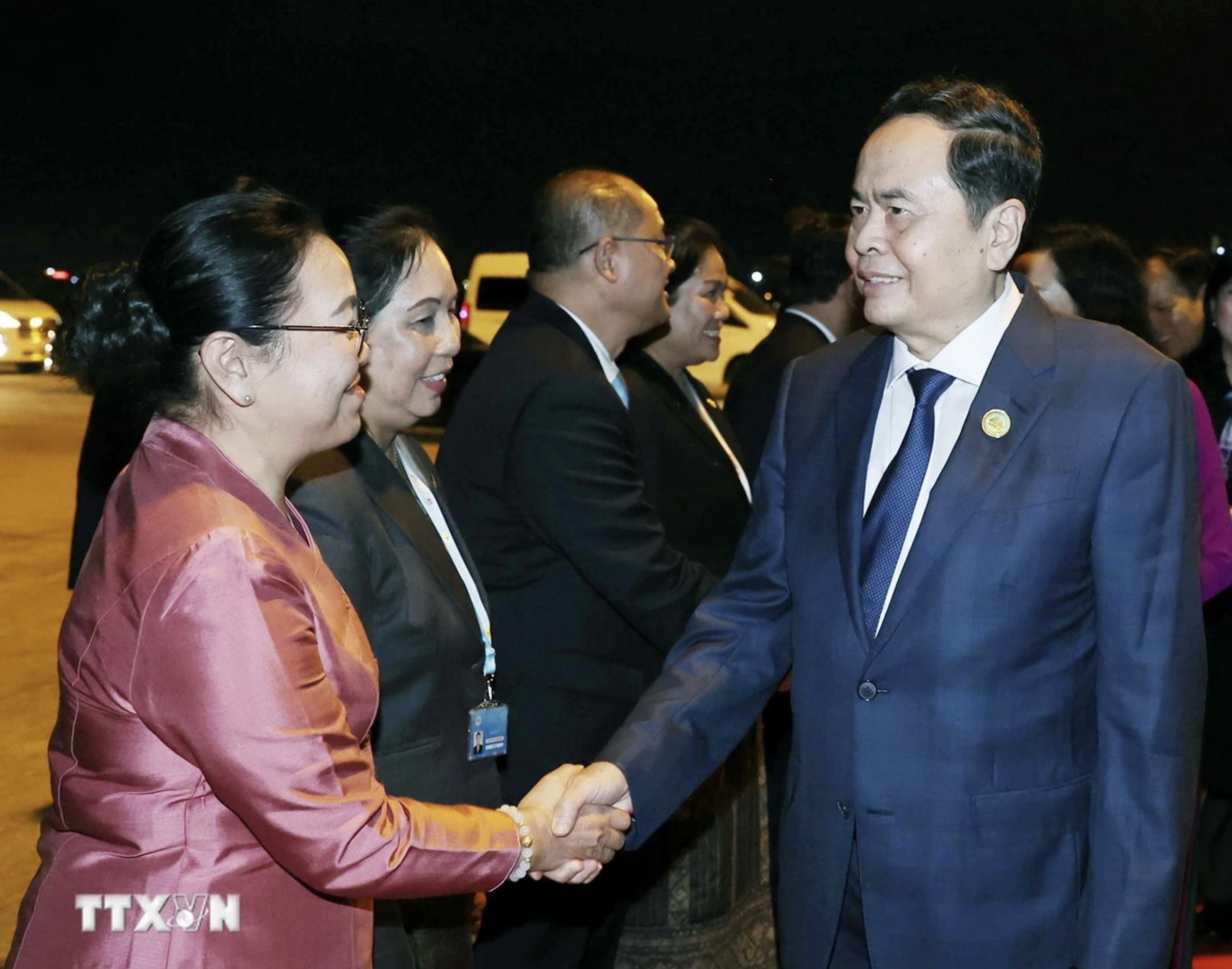 National Assembly Chairman Tran Thanh Man leaves Vientiane, Laos on October 19, 2024. Photo: Vietnam News Agency