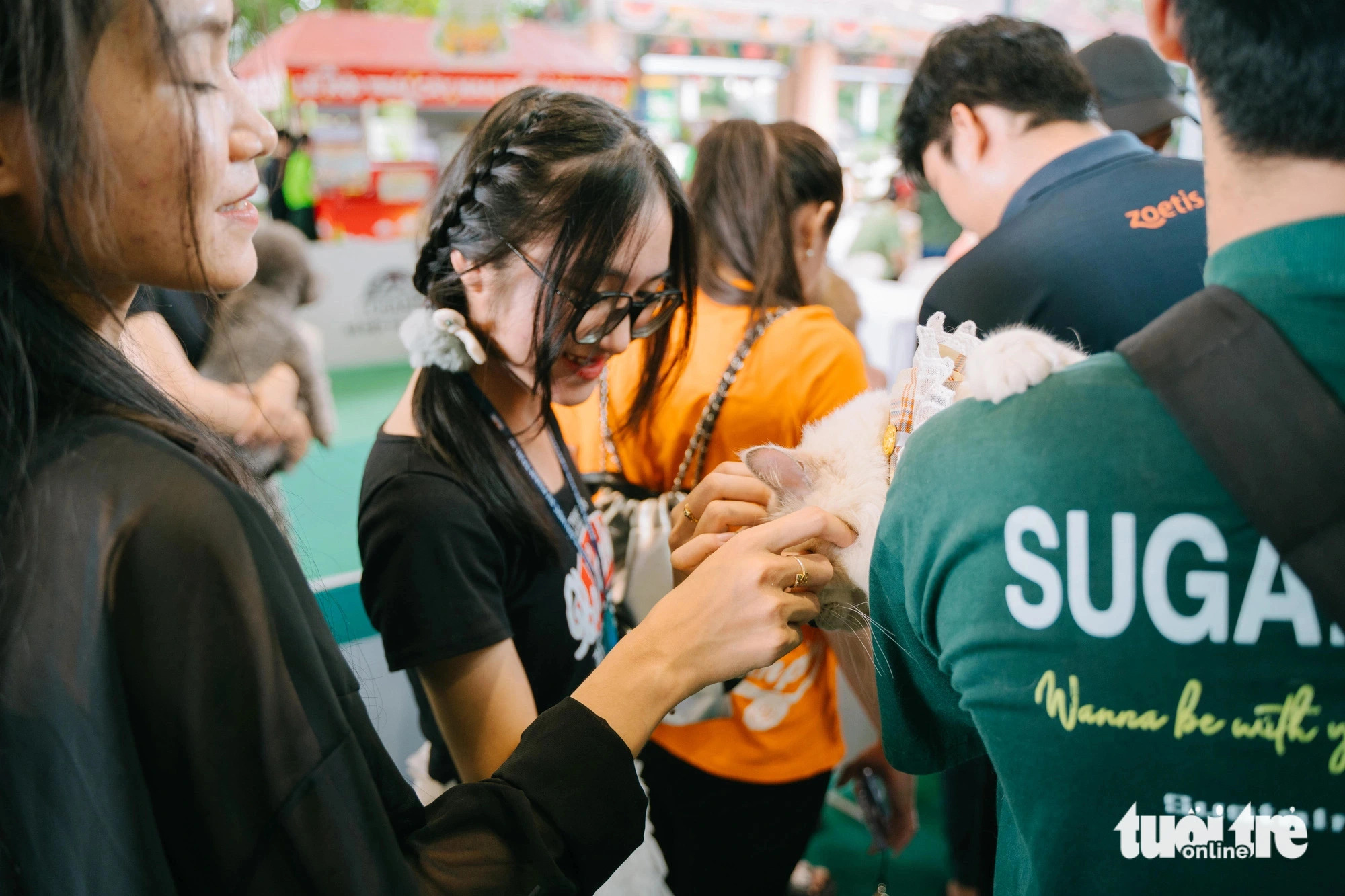 Visitors to Suoi Tien Theme Park could not resist the charm of adorable pets, Ho Chi Minh City, October 20, 2024. Photo: Thanh Hiep / Tuoi Tre