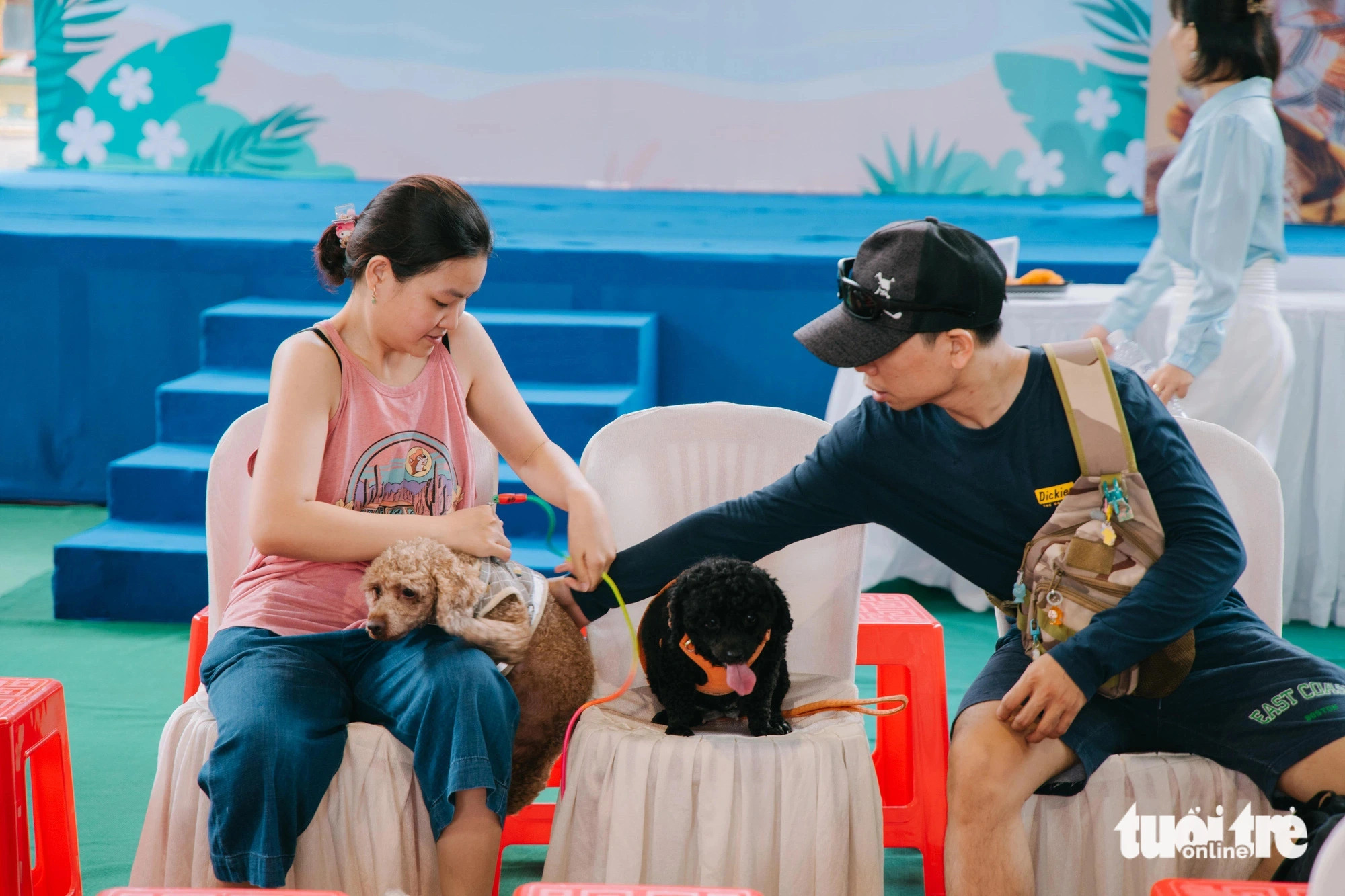 Many owners take multiple pets to the Pet Perfect Festival in Ho Chi Minh City, October 20, 2024. Photo: Thanh Hiep / Tuoi Tre