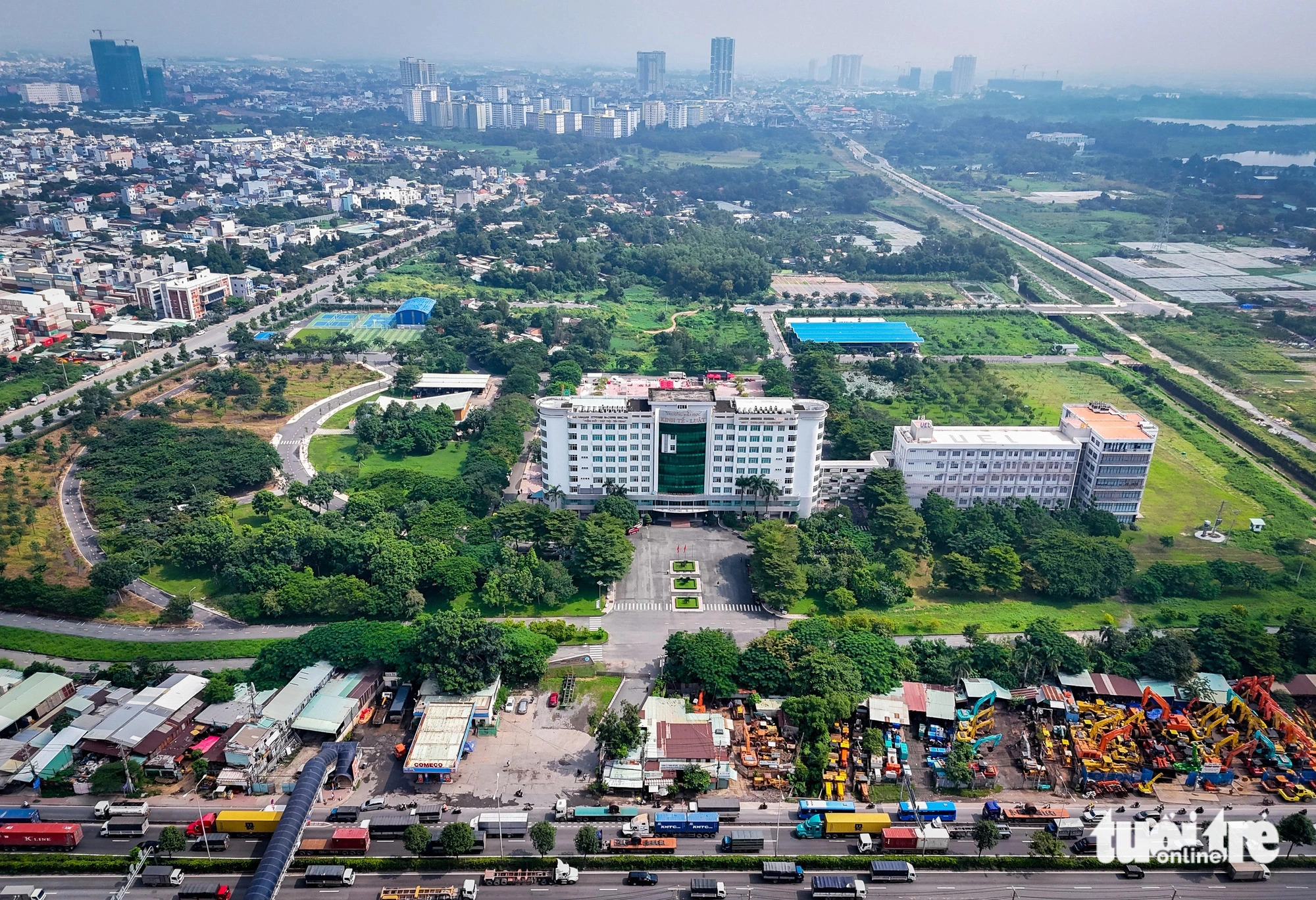 The 17-hectare Ho Chi Minh City University of Economics and Law. Photo: Chau Tuan / Tuoi Tre