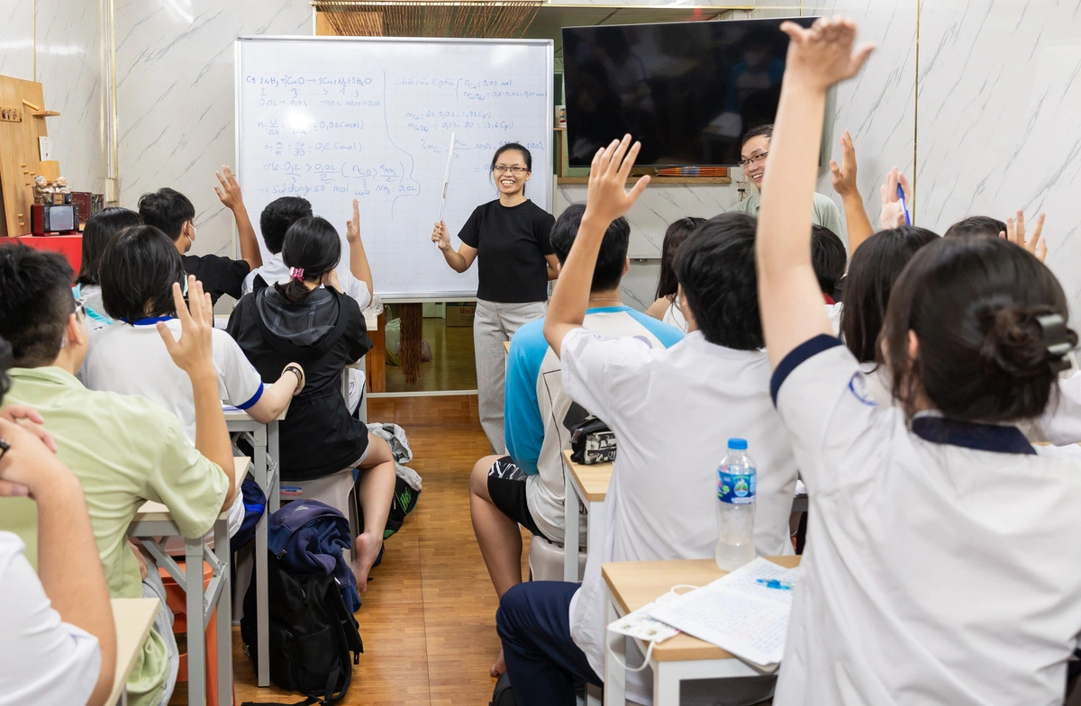 Classes at TTE - The Learning Center in Ho Chi Minh City are always filled with excitement and joy. Photo: Vinh San