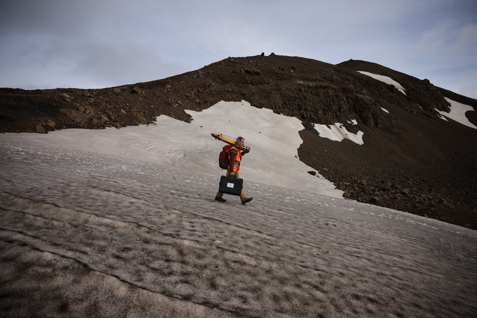 Freysteinn Sigmundsson, a geophysicist at the University of Iceland, is part of the research team monitoring recent changes at Askja. Photo: Reuters